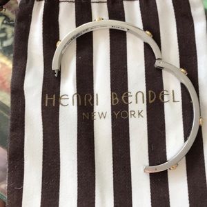 Henri Bendel two-tone Crystal rivet bracelet.